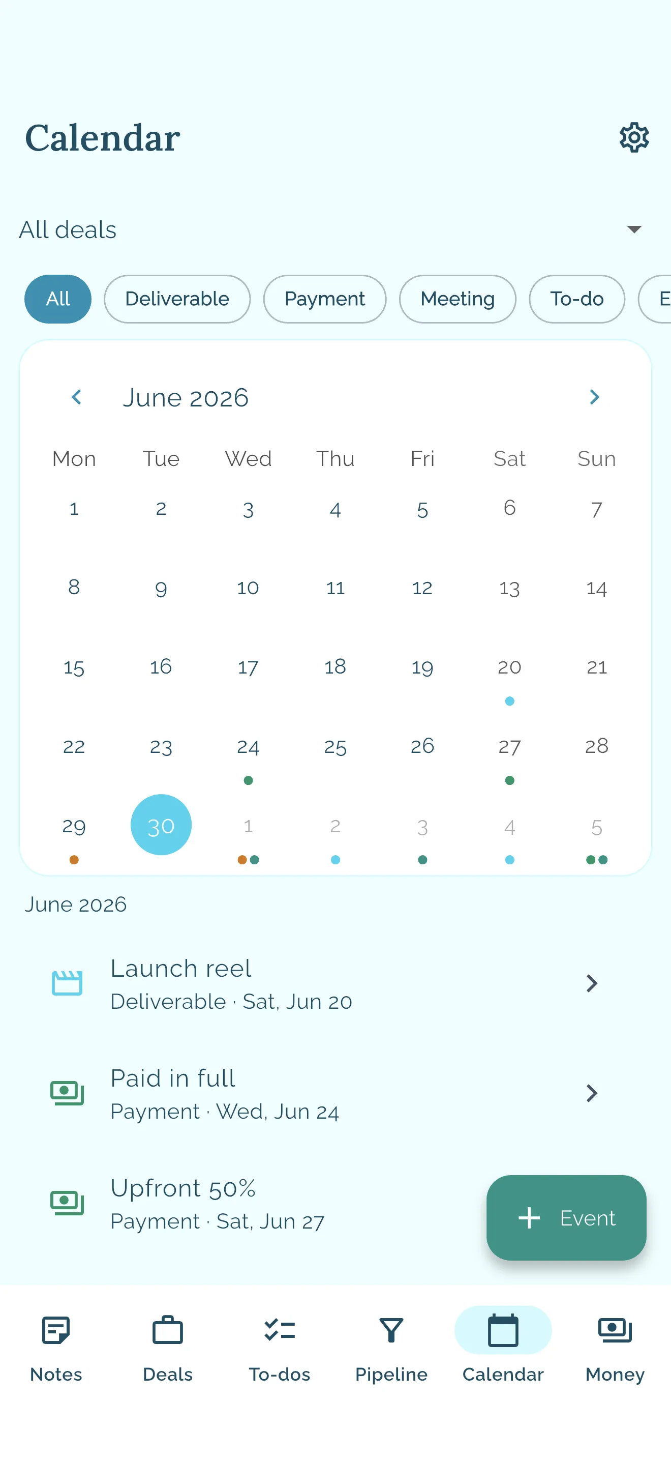 Never miss a deadline